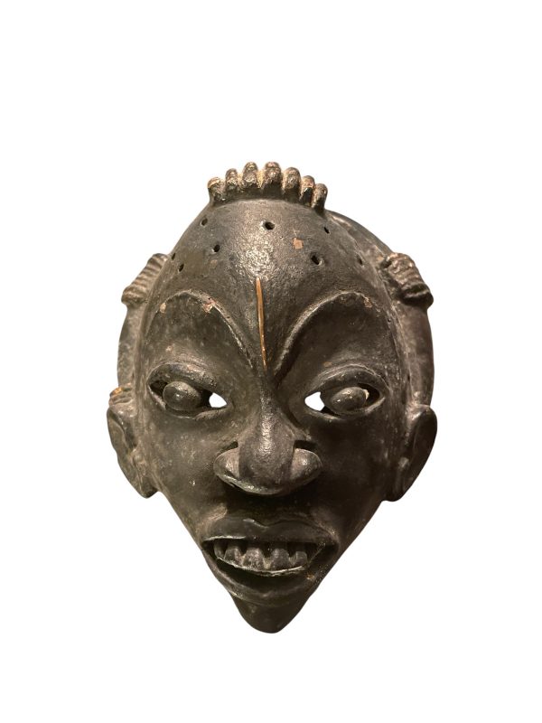 Maschera africana in terracotta del Camerun-Masque africain en terre cuite Cameroun