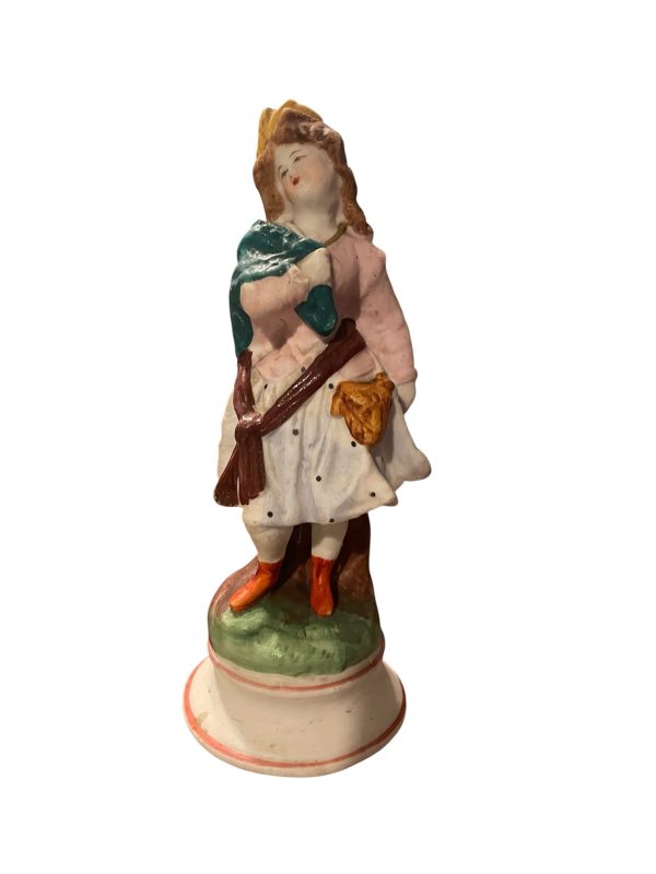Figurina di biscotto sassone del XIX secolo-Figurine en biscuit de Saxe du 19ème siècle