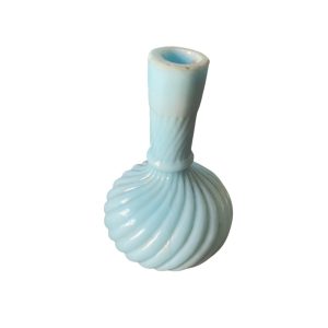 Vaso da fiera in opalino blu - Francia-vase en opaline de foire bleue - France