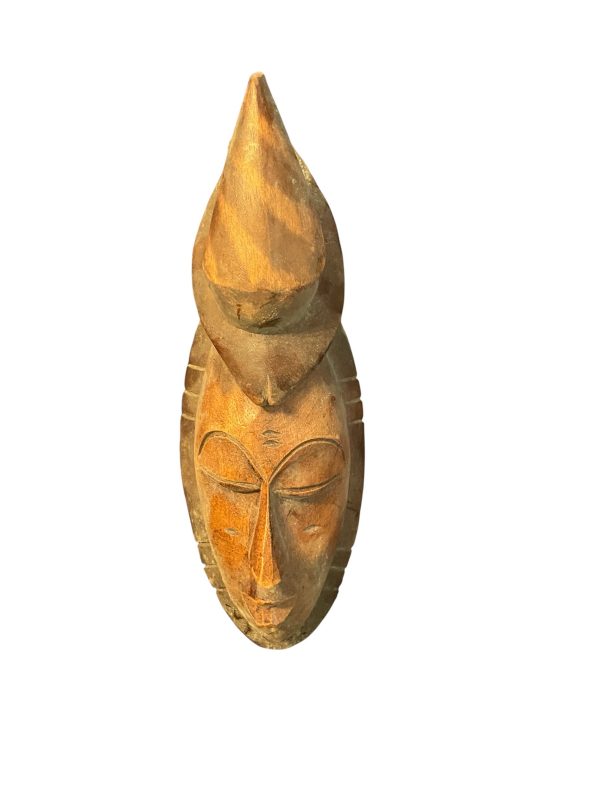 Masque africain du Sénégal en bois de teck-Maschera africana del Senegal in legno di teak