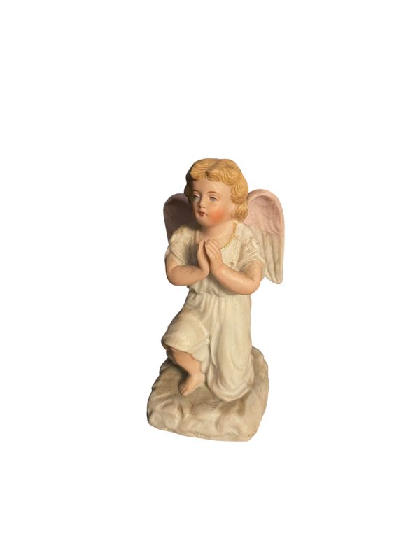 Statuette d'ange en biscuit-Statuetta di angelo in biscuit