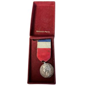 Médaille d'argent du travail - France - 1986-Medaglia d'argento al lavoro - Francia - 1986