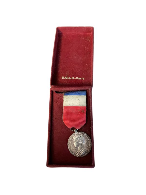 Médaille d'argent du travail - France - 1986-Medaglia d'argento al lavoro - Francia - 1986