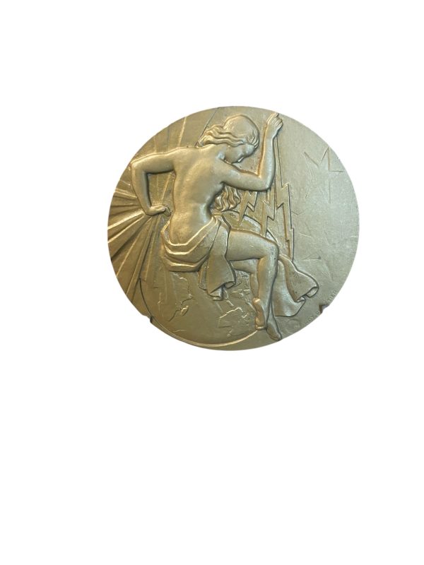 Médaille de Bronze Syndicat Général de la Construction Electrique Art Deco Raymond PELLETIER-Medaglia di bronzo Unione generale delle costruzioni elettriche Art Deco Raymond PELLETIER